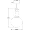 Подвесной светильник MAYTONI BRUCO белый P150PL-01BG