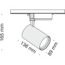Трековый светильник MAYTONI VUORO TR003-1-17W4K-W